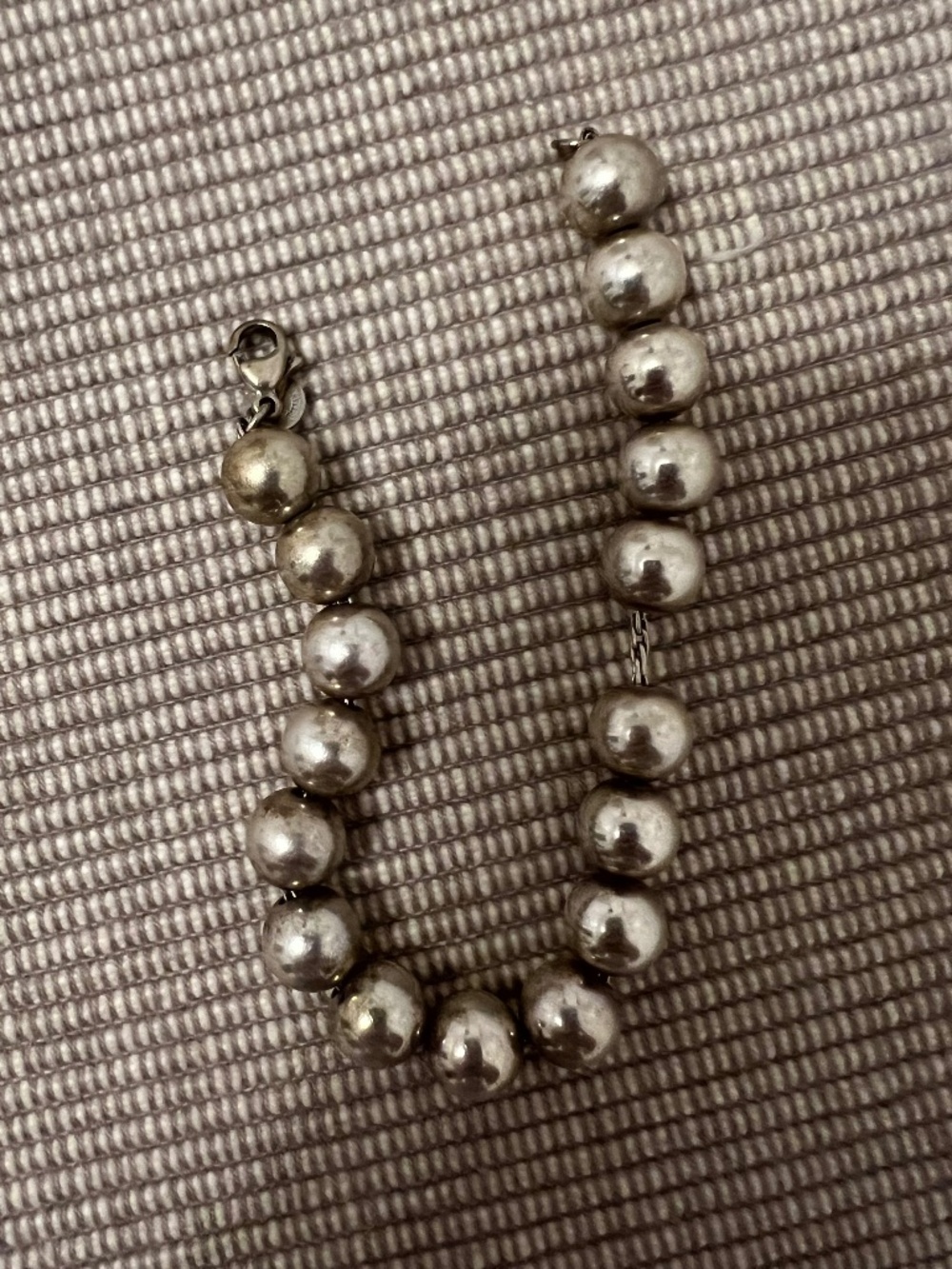 Vintage Tiffany & Co. Silver Ball & Bead Bracelet